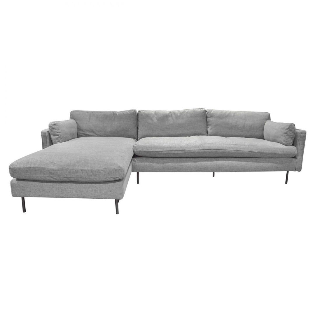 CARSON Gray Fabric Sectional