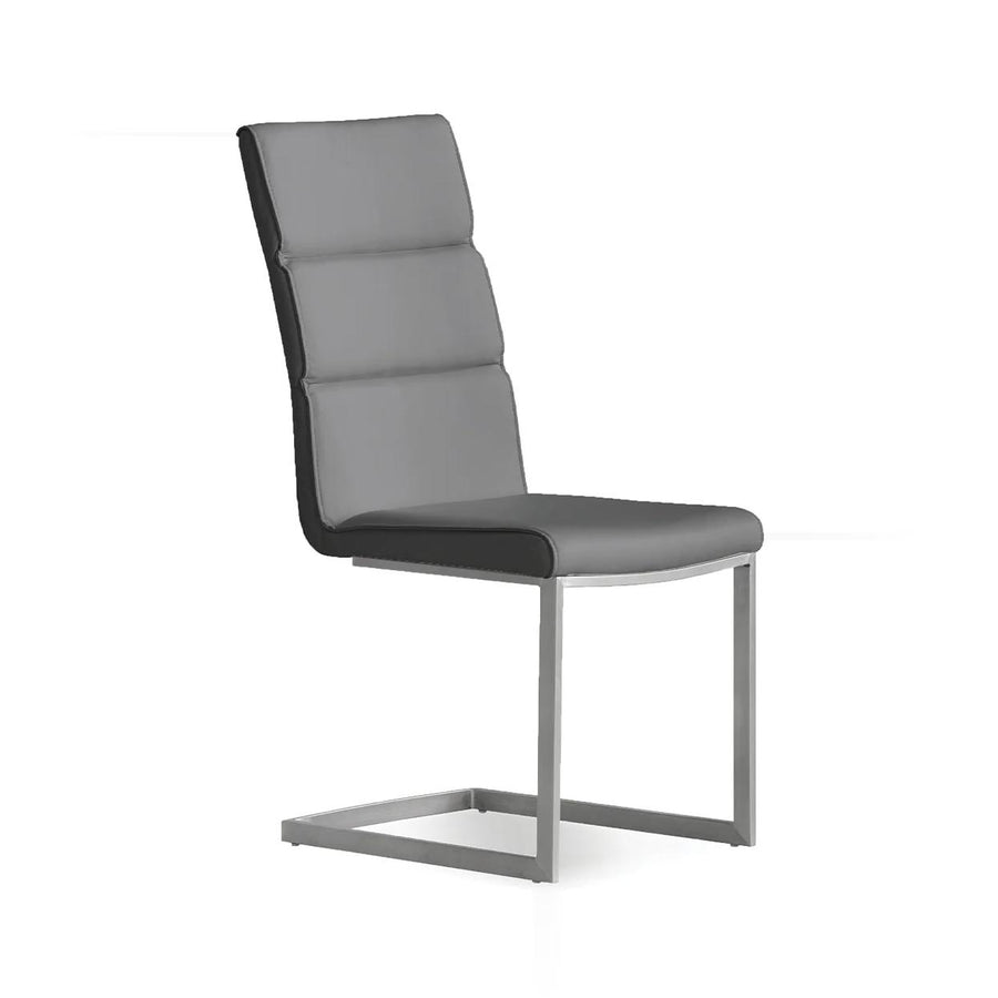 DUOMO Leatherette Dining Chair - Mobital Grey