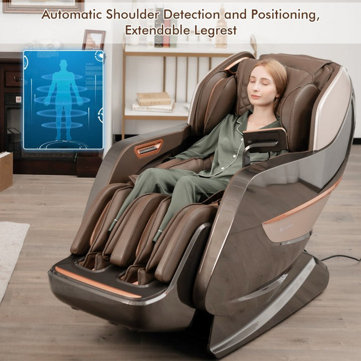 COSTWAY Zero Gravity Full-Body Massage Recliner