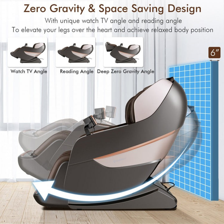 COSTWAY Zero Gravity Full-Body Massage Recliner