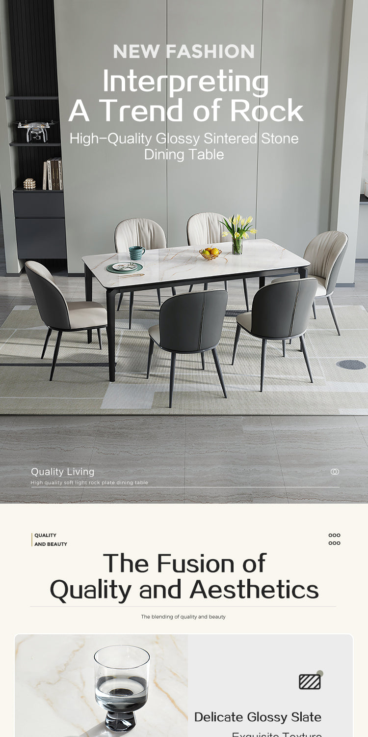 HENRY Sintered Stone Dining Table – Home Quarters Furnishings