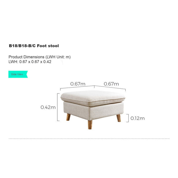 LILA Beige Sectional Sofa Bed
