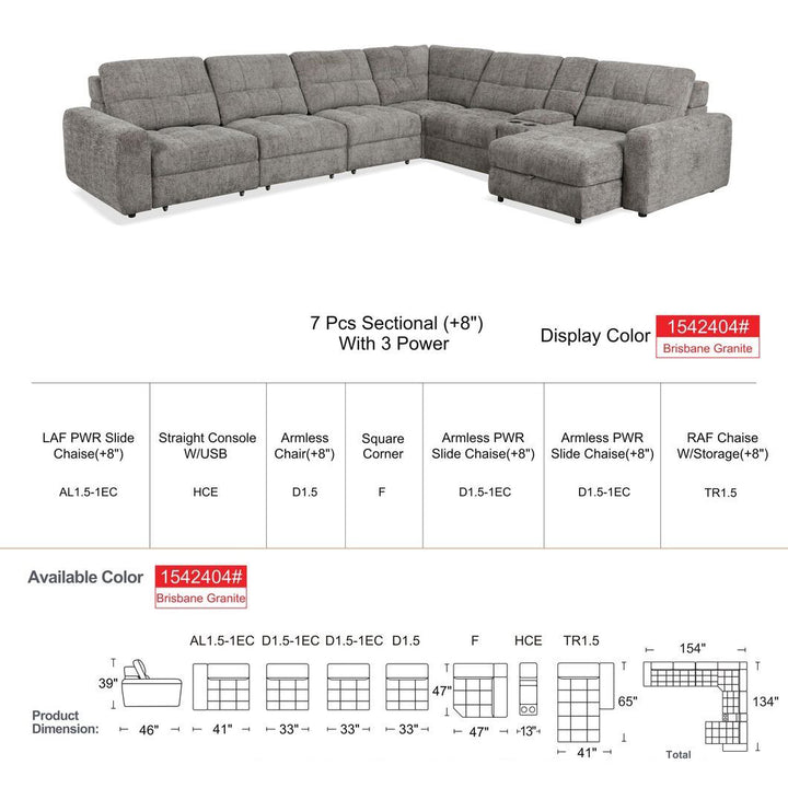 MARCUS Plush Storage Sectional Sofa Bed