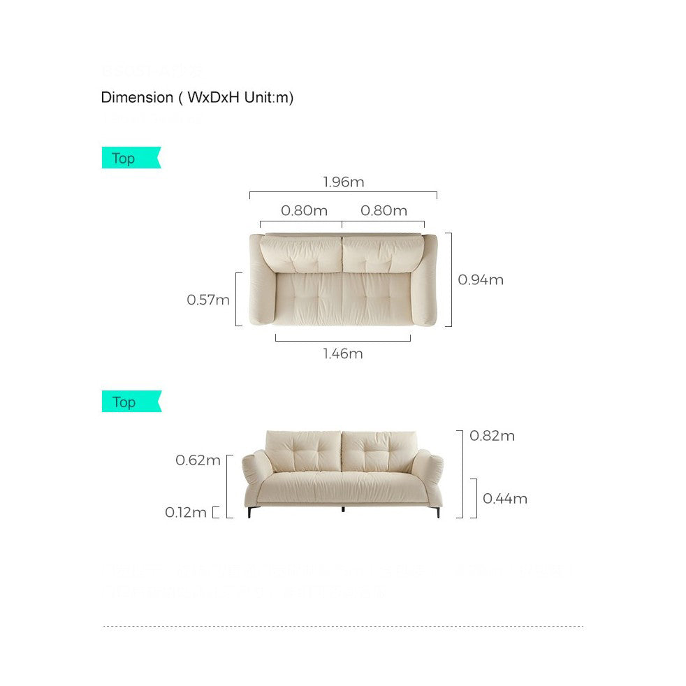 LUCAS Velvet 3 Seater Sofa