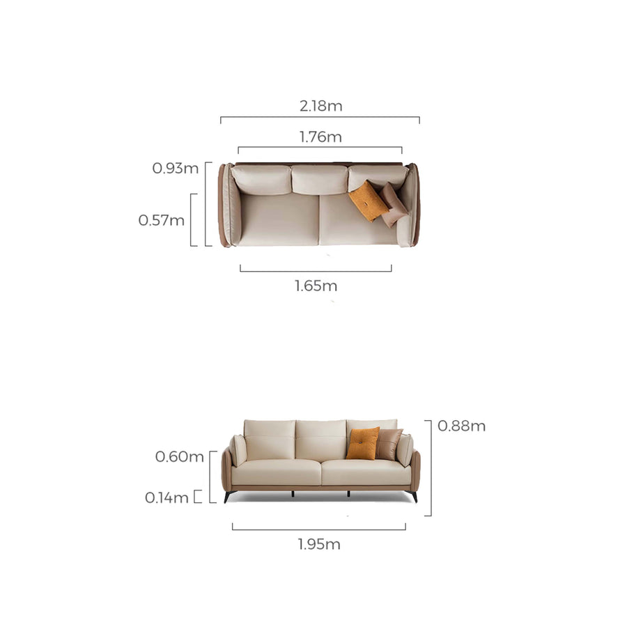 PAIGE Comfort Leathaire Sofa