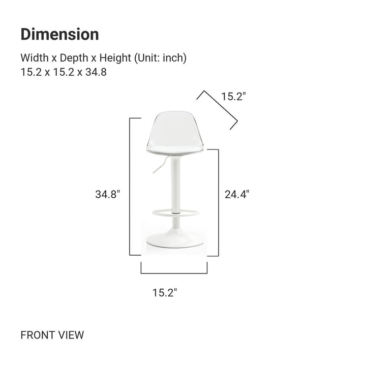 ELLA Transparent Counter Stool