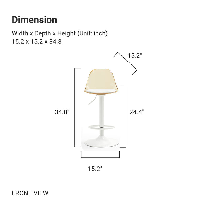 ELLA Transparent Counter Stool