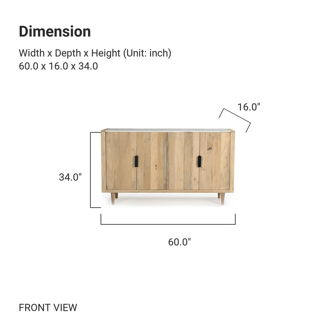 MARINE Carter Mango Wood Sideboard