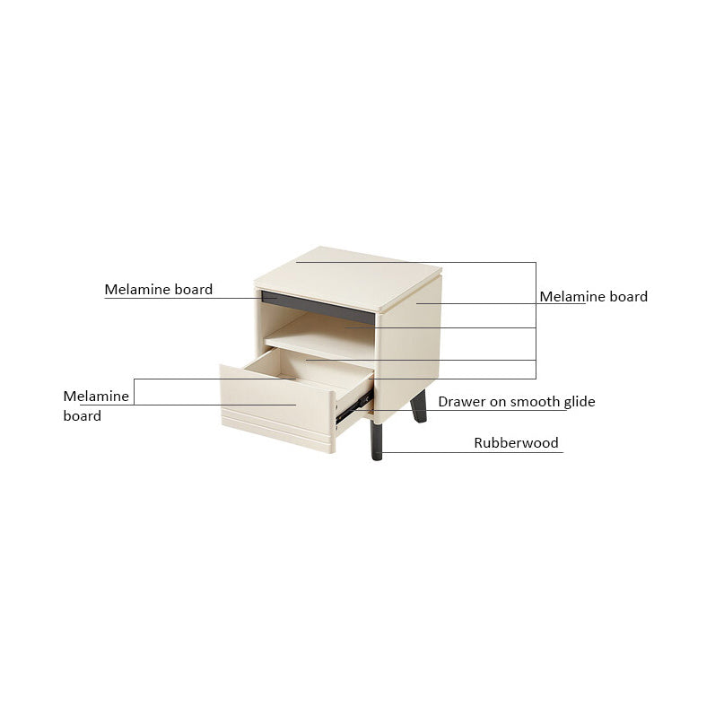 FABIAN Cream Nightstand