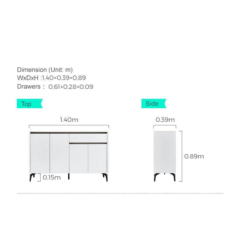 LOTUS White Ceramic, Side Cabinet