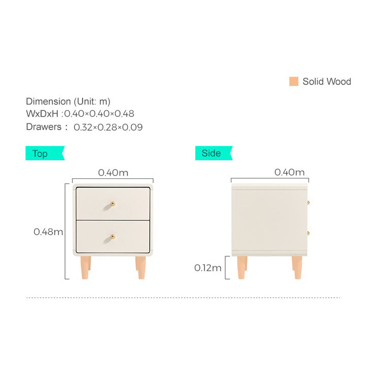 ELARA Curved Corner Nightstand