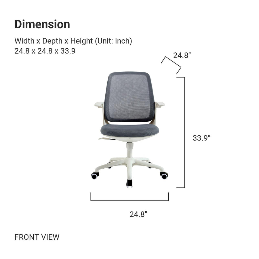 LATHAN Mesh Grey Gaming Chair