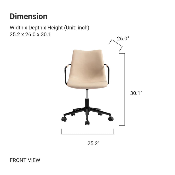 LAZARUS Hazelnut Computer and Office Chair