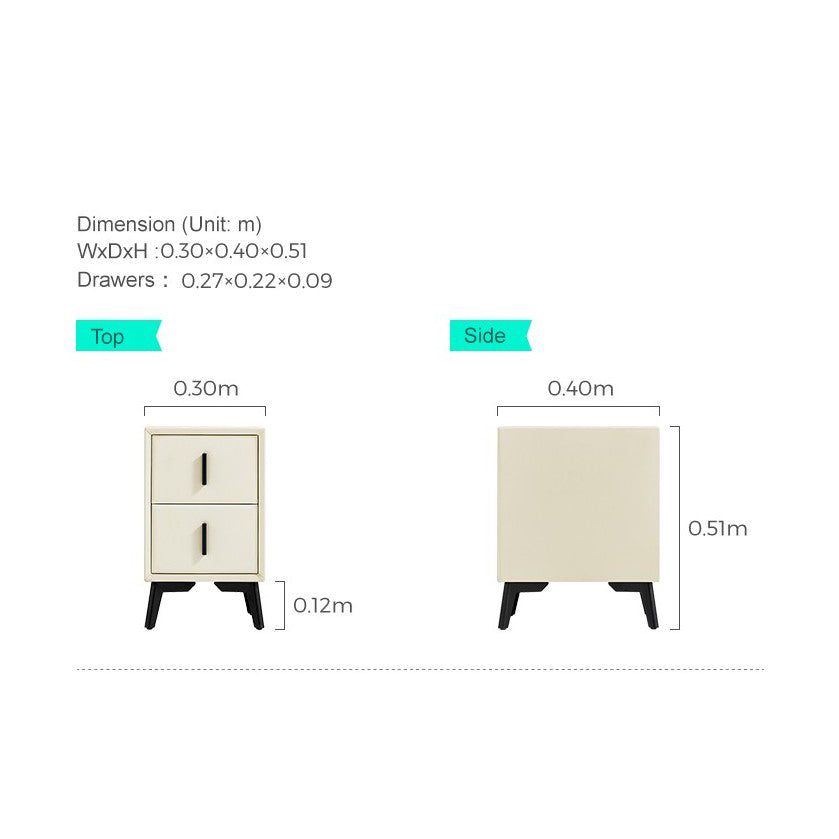 IVY Compact Golden Legs Nightstand