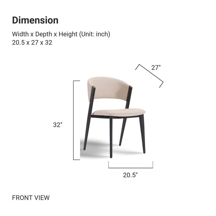 BENNETT Curved Dining Chair