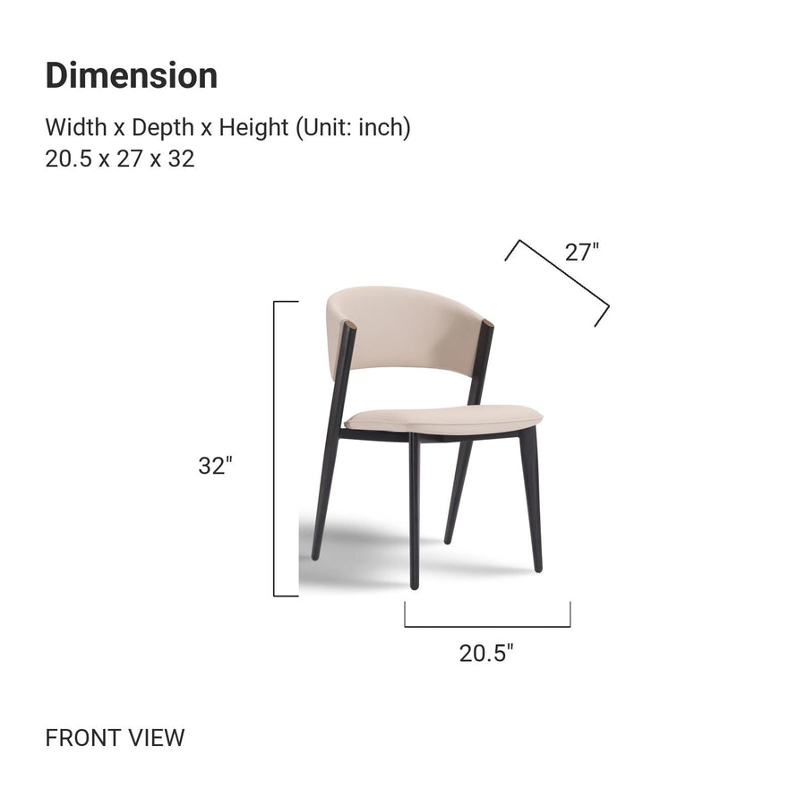 BENNETT Curved Dining Chair
