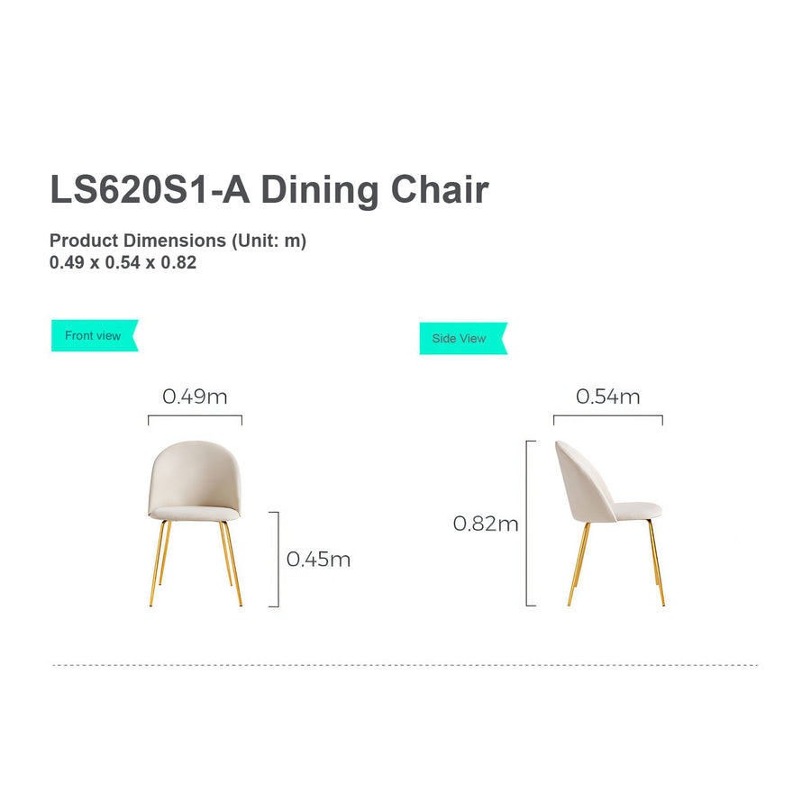 LADONNA Fabric Dining Chair