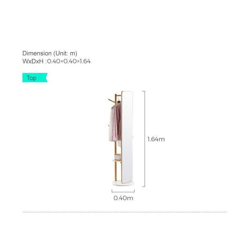ALEXA Coat Rack With Full-Length Mirror