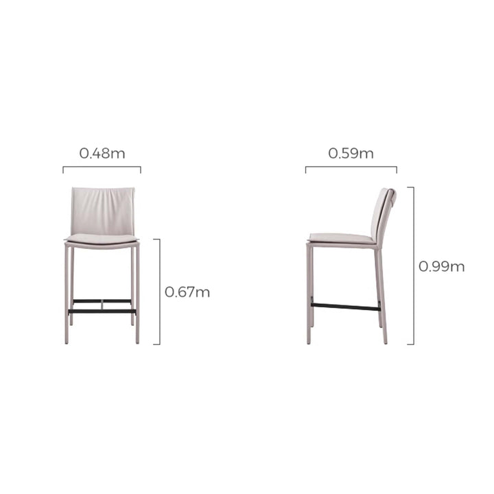 JACKSON Curved Back Bar Stool
