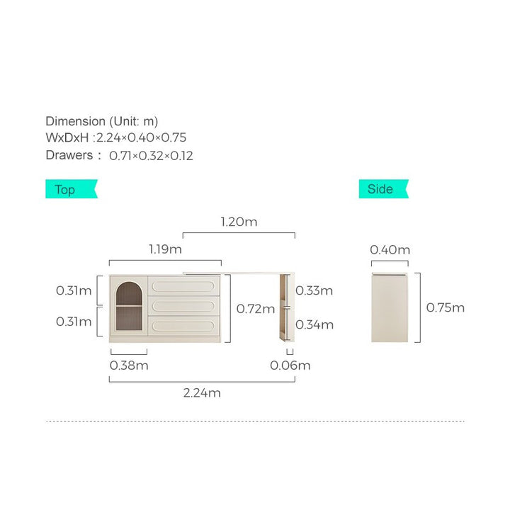 ISLA Extendable Vanity Desk