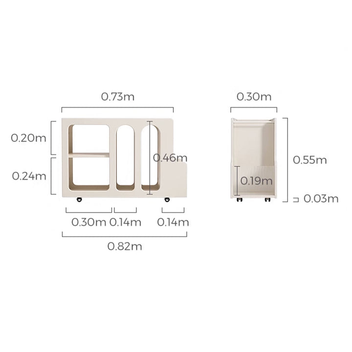 MEISIE Movable Organizer Side Table