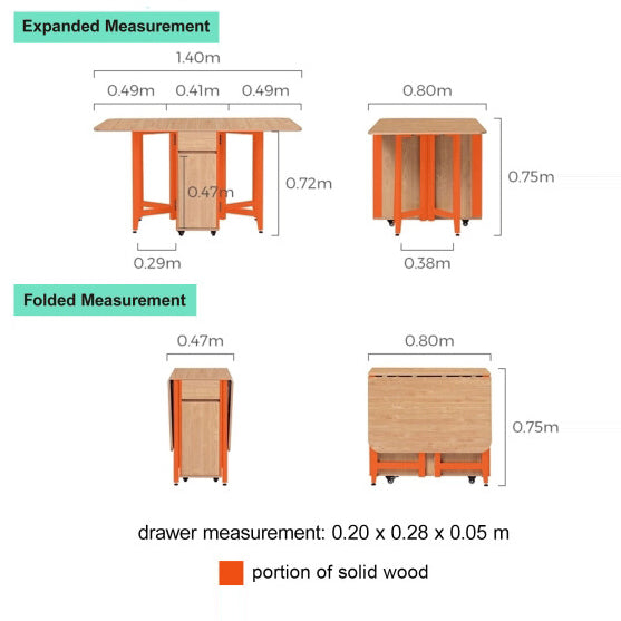 VERSA Foldable Dining Table