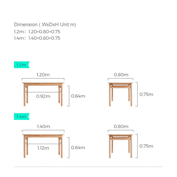 LILY Wooden & Ceramic Dining Table