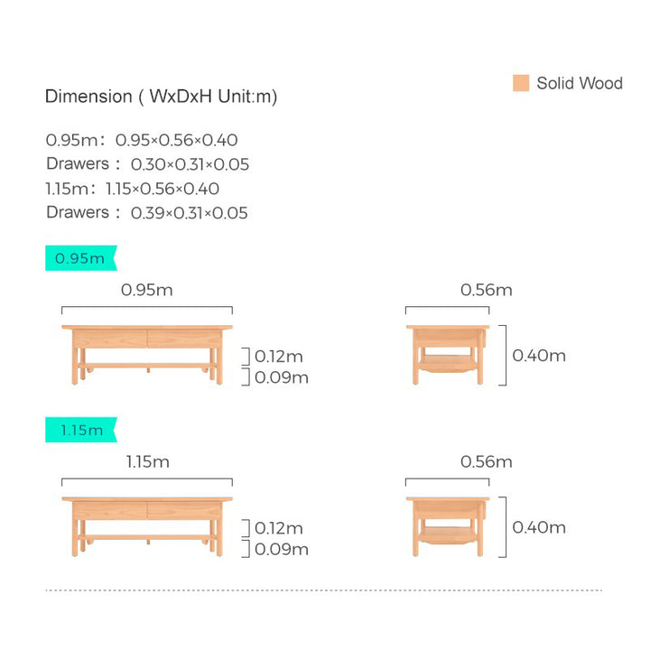 LAYLA Wooden And Ceramic Coffee Table