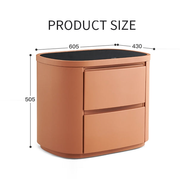 YOUSSEF Tempered Glass Nightstand