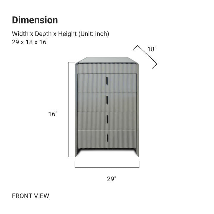 QUILL Rounded Corners Chest