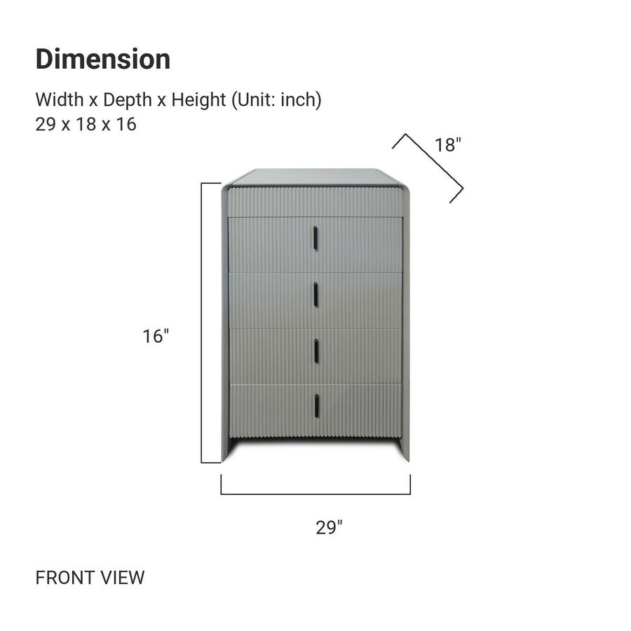 QUILL Rounded Corners Chest