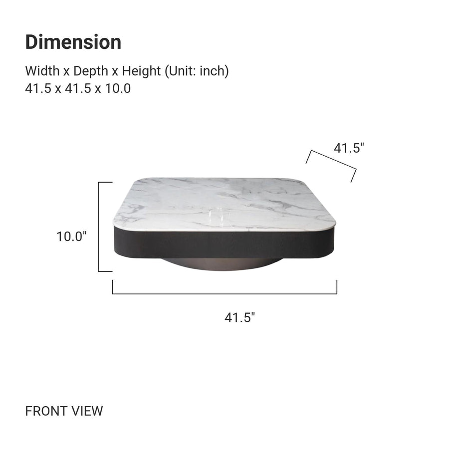 DRESDEN White Marble Coffee Table