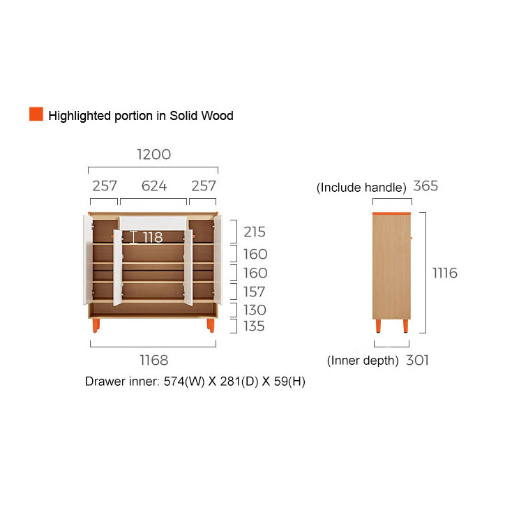 CALEB Compact Shoe Cabinet