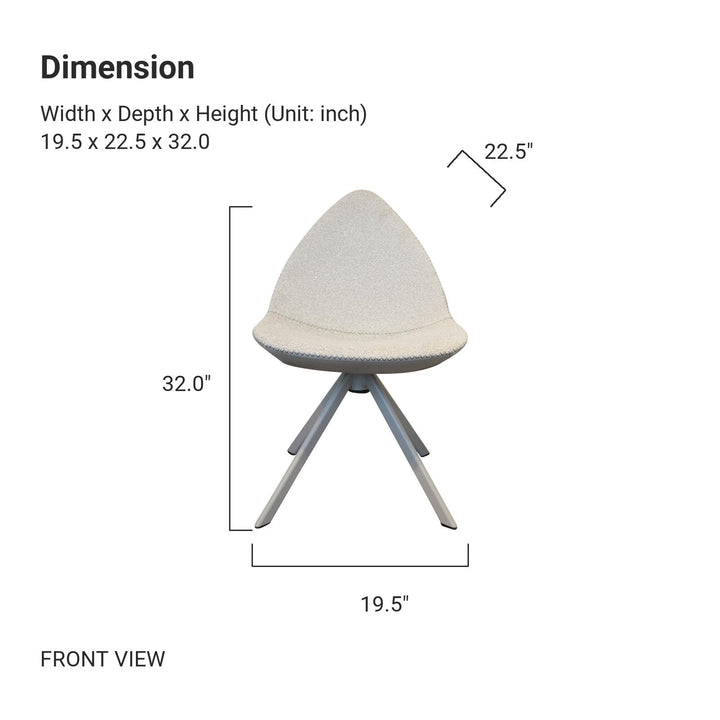 THEODORA Triangular Dining Chair