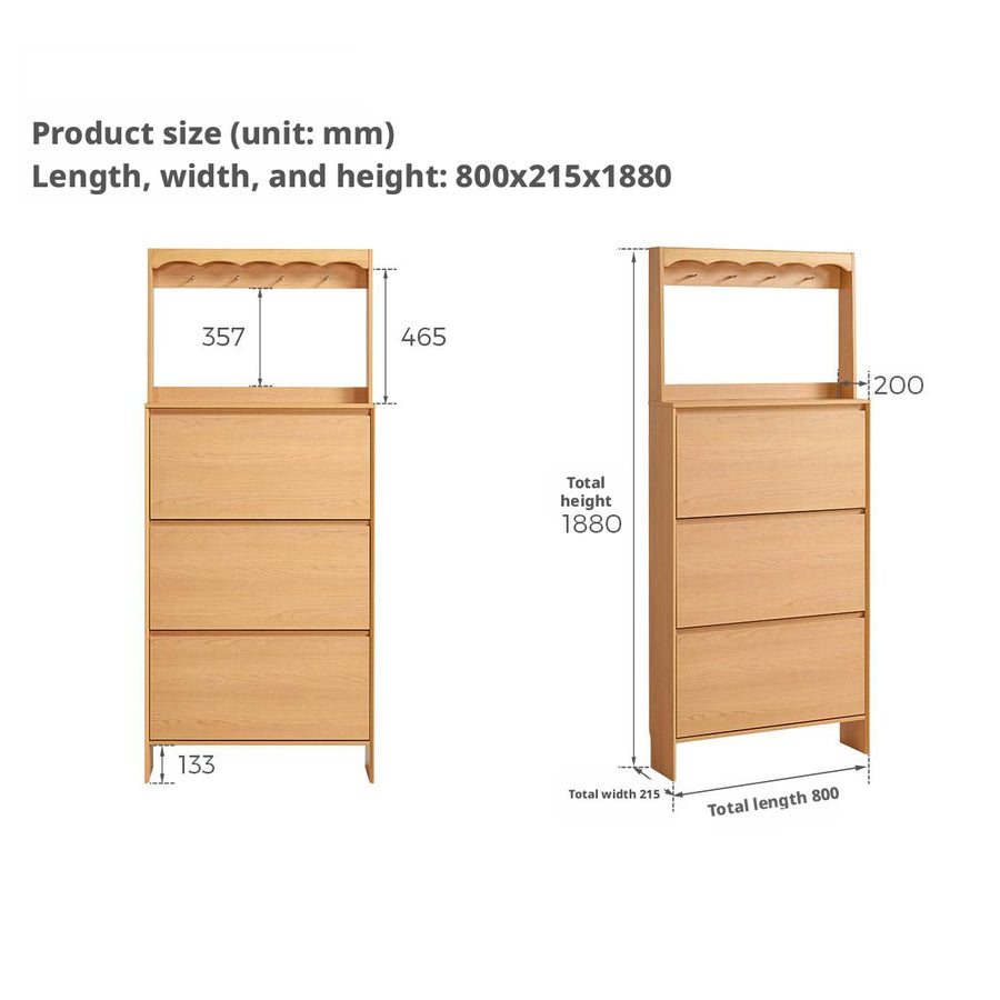 JACKIE Ultra Thin Shoe Cabinet