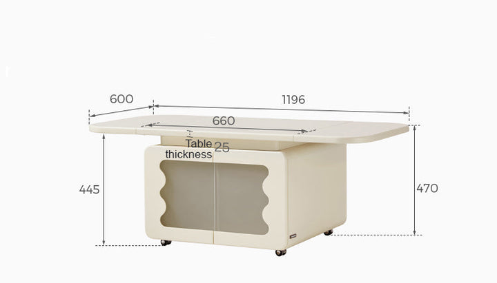 GENEVIEVE Foldable Coffee Table