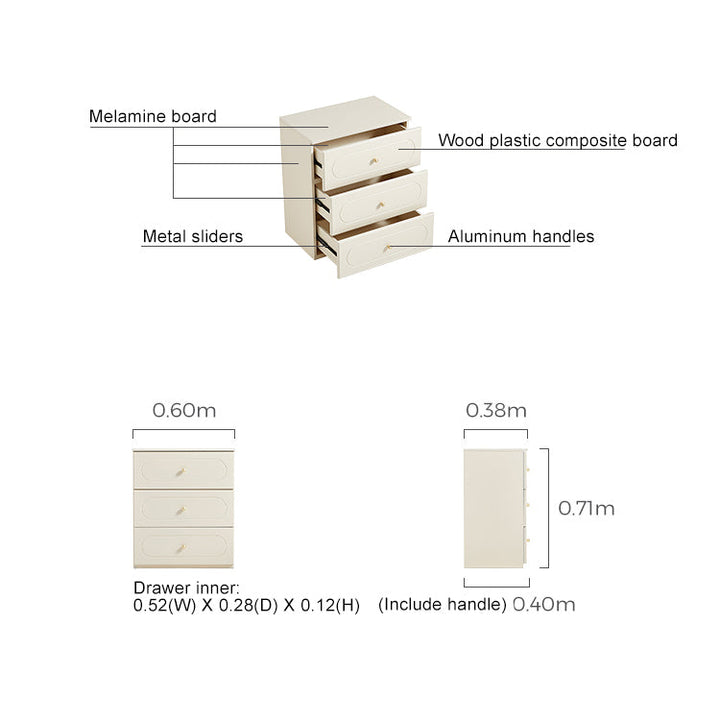 FREYJA Smooth Melamine Dresser