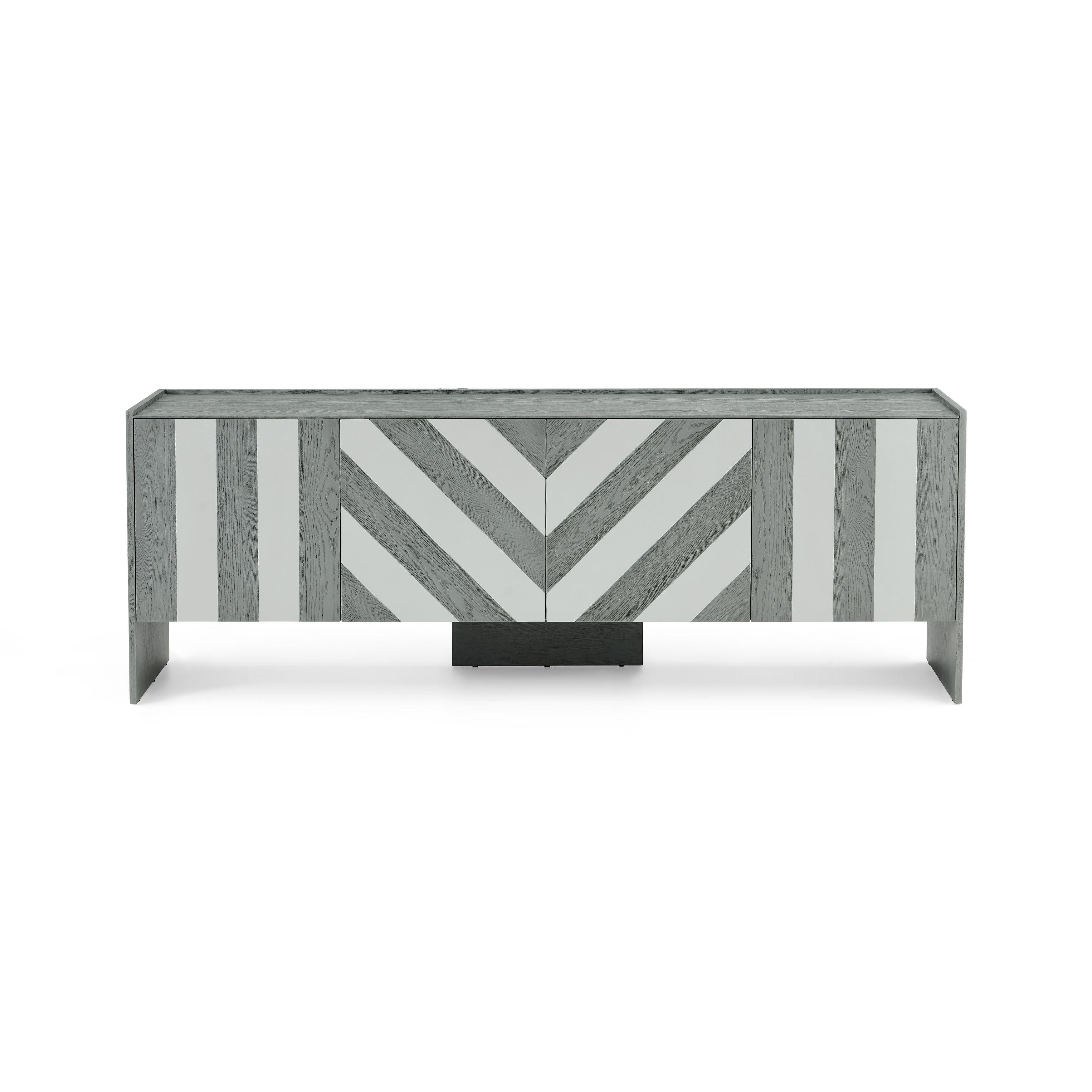 MATEO Modern Geometric Pattern Sideboard – Home Quarters Furnishings