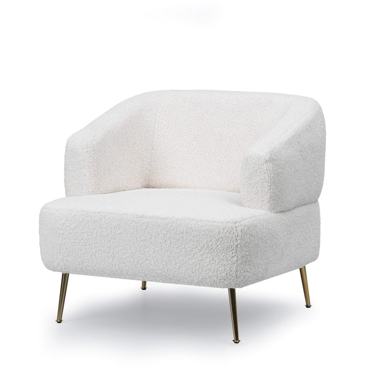 TEDDY Boucle Fabric Accent Chair