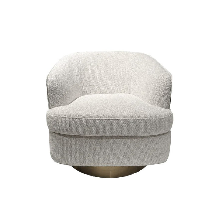 OLIVIA Fabric Accent Chair White