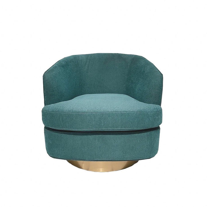 OLIVIA Fabric Accent Chair Blue