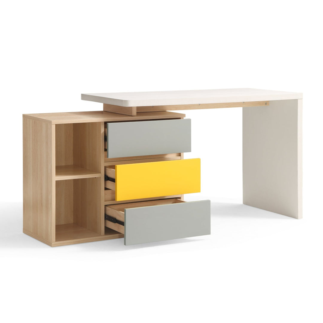 LEROY Wood Cabinet & Office Desk