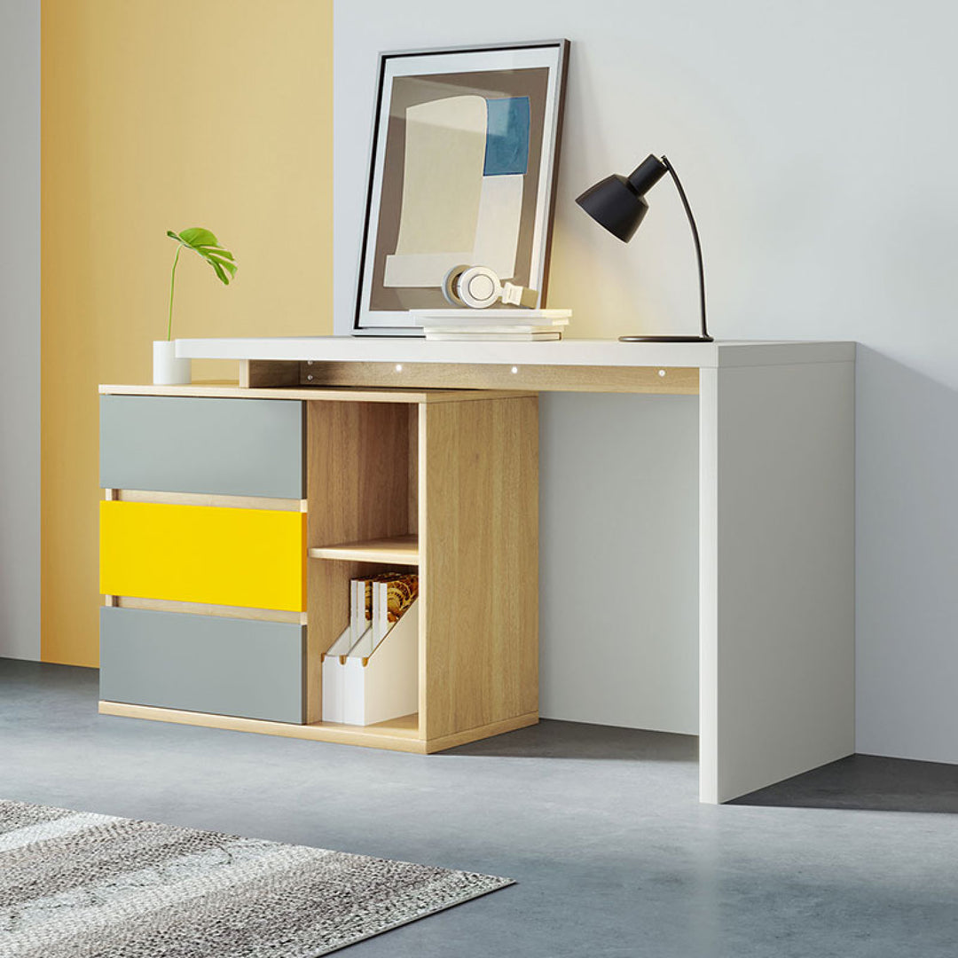 LEROY Wood Cabinet & Office Desk