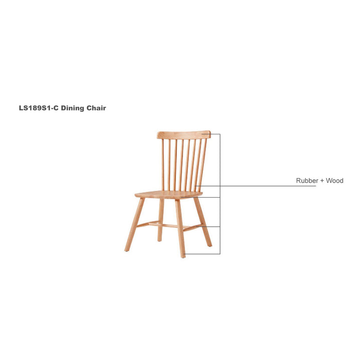 LILY Nature Wooden Dining Chair