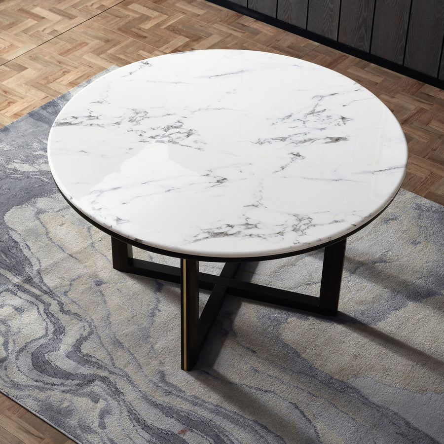 MARCEL Faux Marble Dining Table