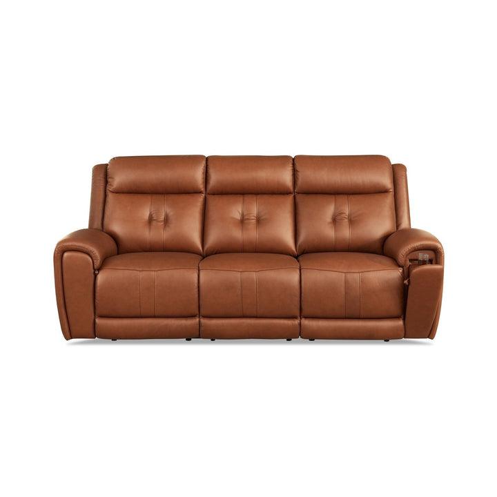 EMMA Brown Leather Reclining Sofa Collection 3 Seater