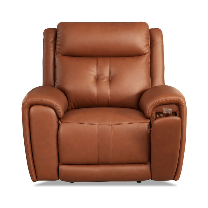EMMA Brown Leather Reclining Sofa Collection 1 Seater