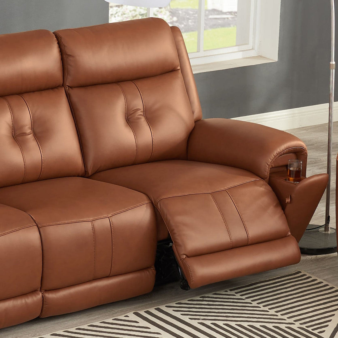 EMMA Brown Leather Reclining Sofa Collection