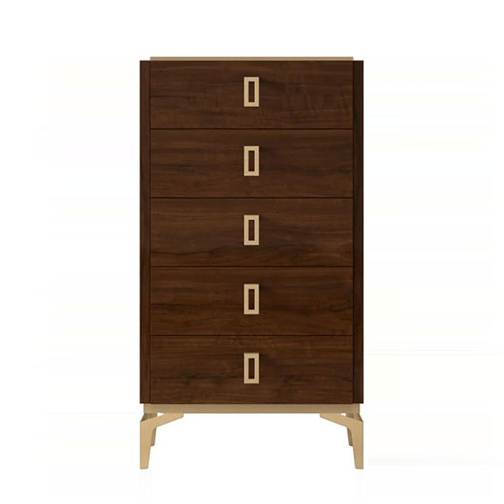EVA 5 Drawers Walnut Chest - Status Italy