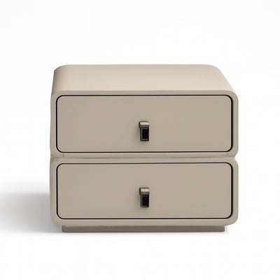 LUXEEDGE Sleek Grey Nightstand